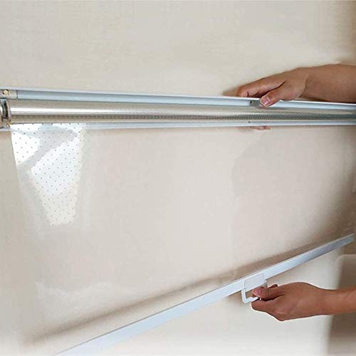 Gordijn van bamboe Persianas Enrollables Transparentes de Plástico, Cortinas Enrollables de PVC para Cocina y Baño con Accesorios, 80/100/120/140/150/160/180/200 cm de Ancho (Size : 150x200cm)