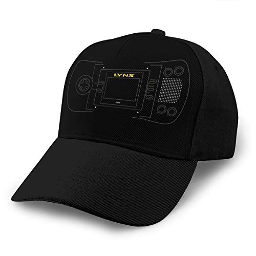 Gorra de béisbol Atari Lynx de consola de juegos de mano, ajustable, transpirable, para hombres y mujeres, gorra de camionero, color negro