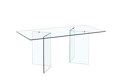 Grupo SDM Mesa de Comedor OVLION, Cristal 180 x 90 cms