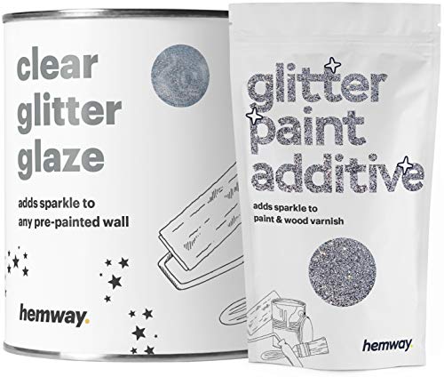 Hemway - Barniz con purpurina para paredes pintadas - Disponible en diferentes colores - 1 l