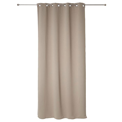 Homemaison HM69120598D - Conjunto de 2 Cortinas Opacas, poliéster y Lino, 135 x 240 cm