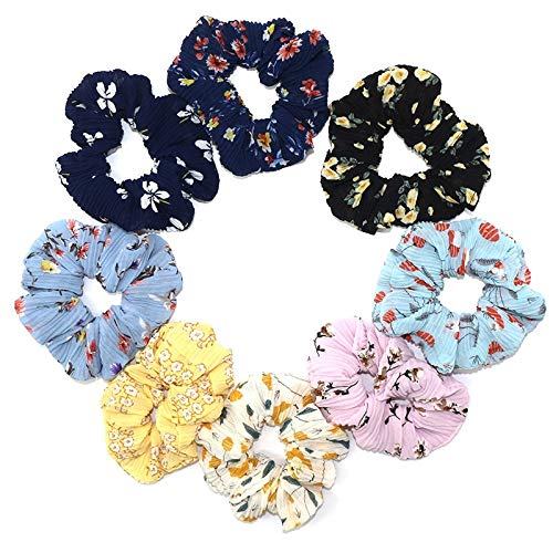 HUANGRONG Las Bandas de Goma 8pcs Mujeres Tiara Arco de la Cinta de Raso Banda for el Cabello Cuerda de Scrunchie Ponytail de Las encías elástica for Accesorios for el Cabello Girl