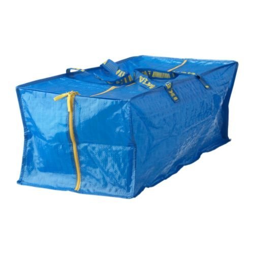 Ikea 990067 Bolsa para Carro, Azul, 35x28x3 cm