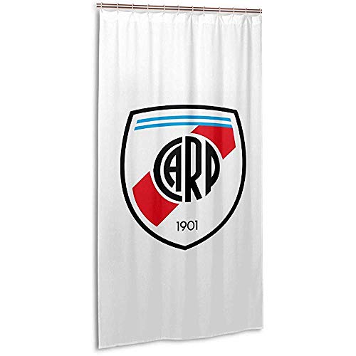 JobFine Shower Curtain Cortina De Ducha De 36X72Pulgadas-Cortina De Baño De Poliéster River Plate FC con Ganchos De Plástico Lavable A Máquina