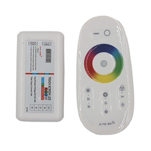 JOYLIT RGBW Controlador de pantalla táctil 4x6A 288W (RGB + Blanco) RF 2.4G LED Controlador Para Tiras LED RGBW