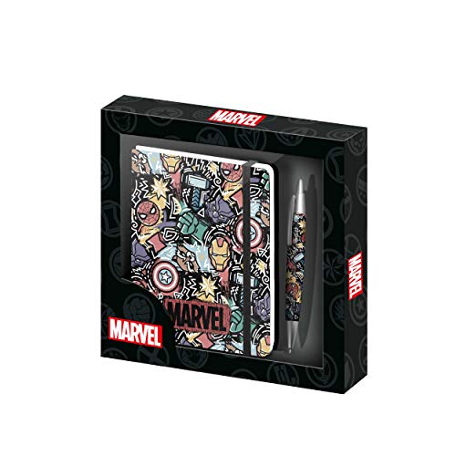 KARACTERMANIA Marvel Trend-Caja Regalo Diario y Bolígrafo