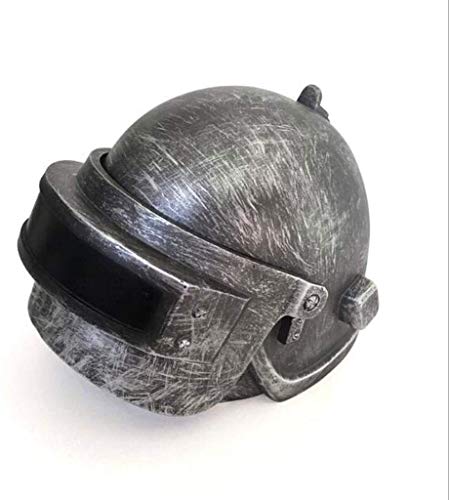 KEWEI Cenicero De Puros, Cenicero Cenicero Cenicero Creativo PUBG Clave Casco de Metal al Aire Libre de Escritorio Juego for móvil Resina Modelo Regalo Decoración Fumadores Cenicero