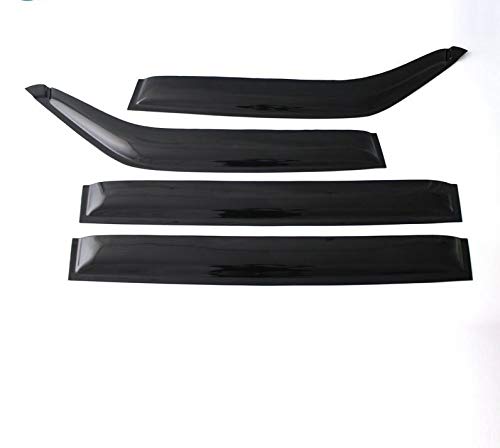 KF-Shade Ventana Lateral deflectores for Mitsubishi Pajero V73 Montero Ventana respiradero del Visera de la Cortina de Sun Rain Deflector Guardia Car Styling sunz (Color : Negro)