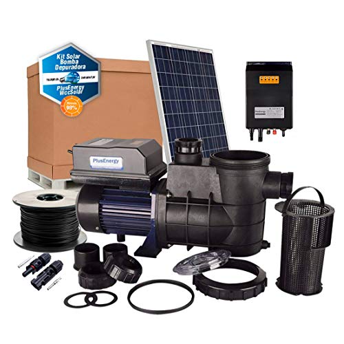 Kit Depuradora de Piscina Solar PlusEnergy 370W - 1/2cv con Paneles Solares