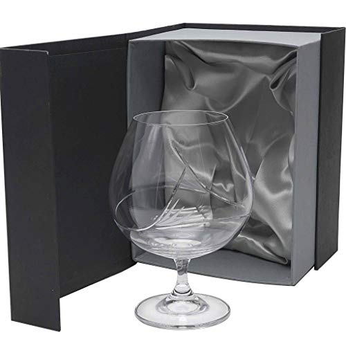 la galaica | Set de 1 Copa de Cristal para Coñac o Brandy - Tallada a Mano - Colección Gastro | Regalo Ideal para Bodas o 25 y 50 Aniversarios