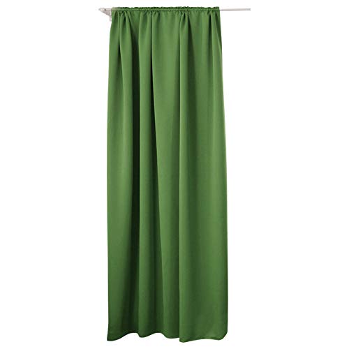 Laneetal Barra Cortina Doble Cara Grueso Suaves Evitar Rayos UV la Luz Proteccion Privacidad con Ojales para Salon Cocina Habitacion 1 Pieza 135x245cm Color Verde