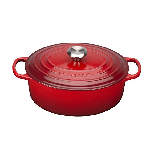 Le Creuset Colección Signature Hierro Fundido Cacerola Oval, Naranja (Volcánico)