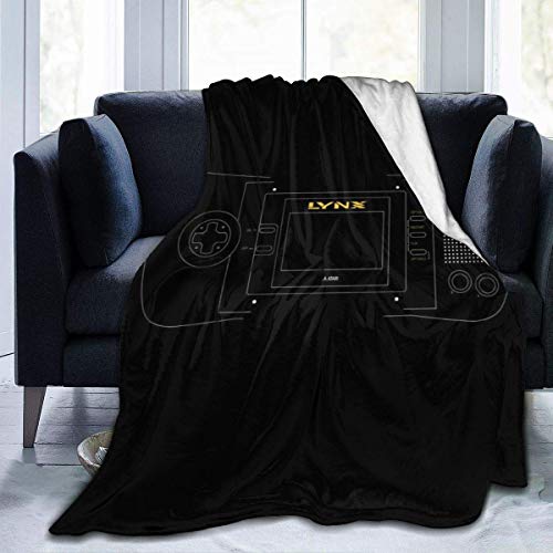 Leisure-Time Consola de Juegos portátil Lynx, Manta de Franela de Lana, Manta de Cama cálida, Ultra Suave, Ligera, Compatible con sofá, Adecuada 60 'x50'