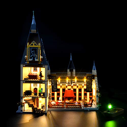 LIGHTAILING Conjunto de Luces (Harry Potter Gran Comedor de Hogwarts) Modelo de Construcción de Bloques - Kit de luz LED Compatible con Lego 75954 (NO Incluido en el Modelo)