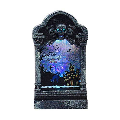 LQH Ornamento de la iluminación LED del Esqueleto de Halloween turística (Size : D)