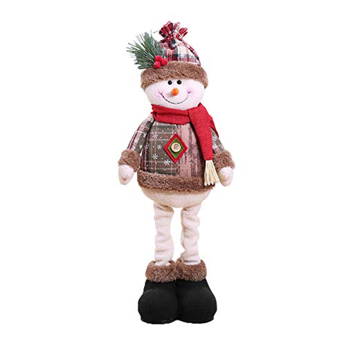 Luoji Decoración Navideña Muñecas Estatuilla De Pie De Navidad Juguete Navidad Papá Noel Muñeco De Nieve Reno Árbol De La Fiesta De Navidad Decoración Colgante Juguetes Regalos para Niños Amigos