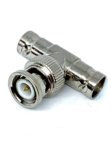 MainCore BNC Macho a 2 x BNC Hembra enchufes en diseño T Divisor Adaptador Conector coaxial