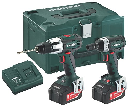 Metabo Combo Set 2.1.4 18 V * SB LT + SSW (2x 4,0 Ah) - Combo de Taladro percutor y atornillador impacto 1/2" 18V 4.0 ah