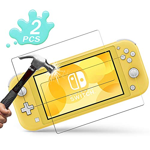 Migimi Protector de Pantalla para Nintendo Switch Lite, [2 Piezas] Cristal Vidrio Templado para Nintendo Switch Lite