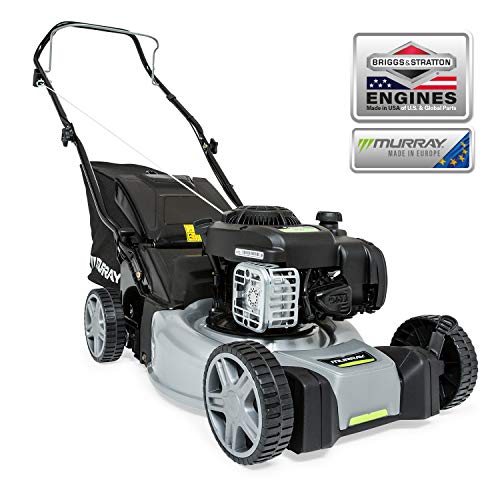 Murray EQ200 Cortacésped Manual de Gasolina de Empuje de 16"/41 cm con Motor Briggs & Stratton 300E Series, Gris