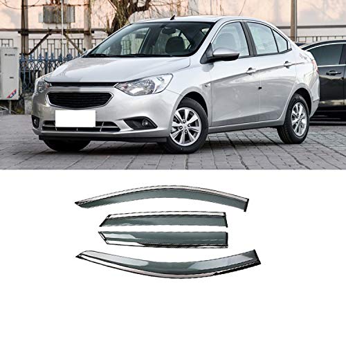 MYlnb Para Chevrolet Sail 3 2015-2018, Visera de Ventana de plástico, Cortinas de ventilación, Deflector de Lluvia y Sol