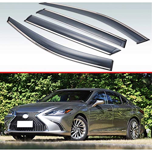 MYlnb Para Lexus ES-Class (AXZH10) 2018 2019, Visera Exterior de plástico, Cortinas de ventilación, Protector de Lluvia y Sol para Ventana, Deflector 4 Piezas