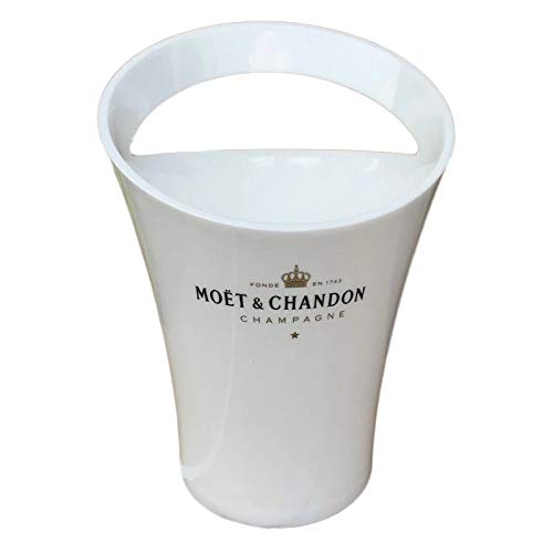 N\A Enfriador Titular de la Nueva de la Manera 3L Blanco de acrílico Cubos de Hielo Vinotecas de Moet Chandon Rojo del Partido de la Cerveza Cubo (Color : White)