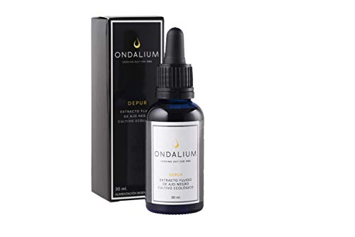 Ondalium Depur | Extracto fluido Depurativo de Ajo Negro Ecológico español (1 mes) - Producto natural para la eliminación de toxinas y la depuración del organismo - 30 ml.