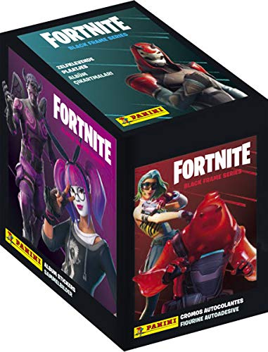 Panini SA Fortnite Black Frame Series-50 Fundas, Color Negro, 11810 (003986BOX50F)