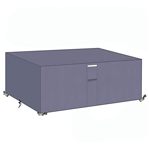 PATIO PLUS Funda para Muebles de Jardín Exterior 600D Oxford Conjuntos de Muebles Cubierta Impermeable para Sofa de Jardin al Aire Libre Patio Plazas Funda para Sofa de Esquina, Gris 213x132x70cm