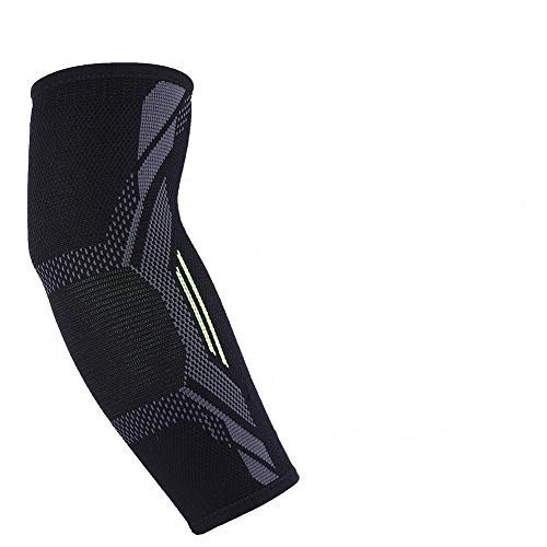 Protección de Compresión de Brazo, 1Pc Manguitos de Brazos Protector de Codo Apoyo de Soporte de Compresión de Codo Arm Sleeve Manga de Compresión de Codo para Alivio del Dolor Tendinitis Artritis(S)