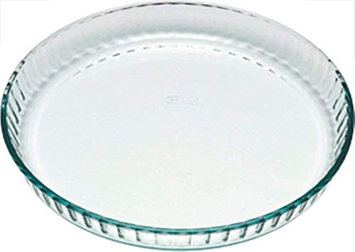 Pyrex Classic Vidrio Molde plano para Tarta, 28 x 28 cm, 1.4 L