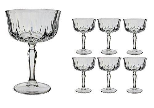 RCR Crystal for Fittings Gifts 25044020006 - Set de Copas para Champagne (6 Unidades, Capacidad 24 cl)