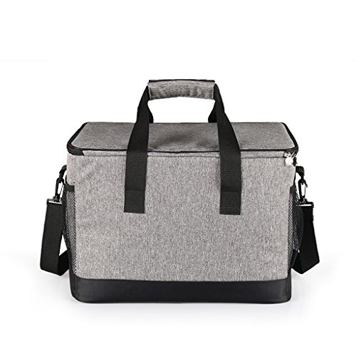 Refrigerador de aislamiento de la comida campestre de la gran capacidad 33L, bolso portátil del congelador del bolso caliente del arroz cuadrado, bolso de aislamiento automotriz del papel de aluminio