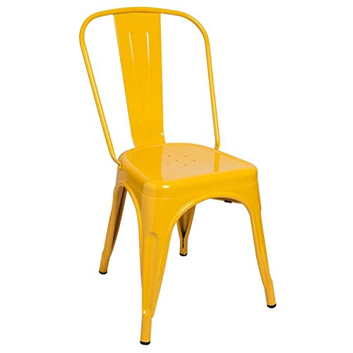 Regalos Miguel - Sillas Comedor - Silla Torix - Amarillo - Envío Desde España