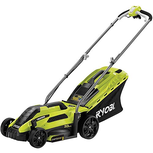 Ryobi RLM13E33S RLM13E33S-Cortacésped eléctrico (ancho de corte de 33 cm, 1300 W