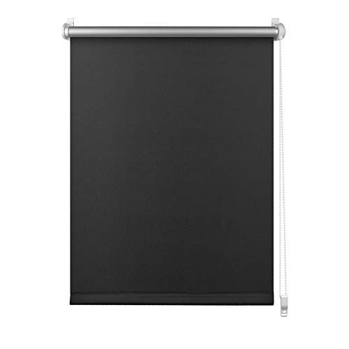 S SIENOC Klemmfix - Estor Opaco para Ventana Estor Enrollable/Thermo – Estor de Opaco Blackout Blind Silver Coating Opaque Protección de Pantalla para Ventanas y Puertas