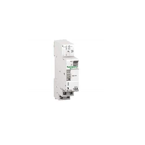 Schneider Electric 16654 Duoline IH'clic Inter Conmutador, 100 h, 18 mm Anchura, 4-16A Amperios, 230-250 V, Blanco