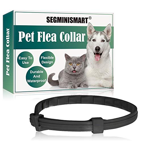 SEGMINISMART Collares Antiparasitario para Perros,Prevención de Pulgas y Garrapatas,contra Pulgas Garrapatas y Mosquitos, Ajustable a Prueba de Agua