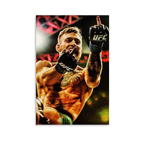 SHEFEI Conor McGregor Middle Finger (2) Póster, cuadro decorativo para pared, arte para sala de estar, dormitorio, 30 x 45 cm