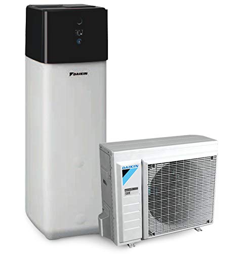 Sistema Daikin Compact R32 4 kW en bomba de calor de aire y agua para calefacción, refrigeración, agua sanitaria y conexión solar (500 litros)