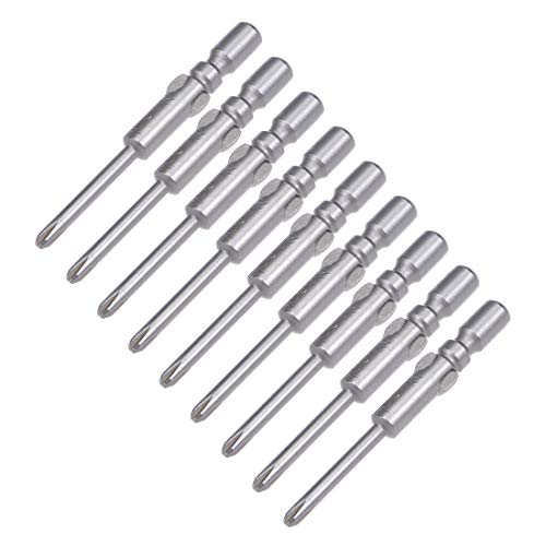 sourcing map 10 pcs Phillips PH0 S22mm Puntas destornillador magnético 4mm de vástago de 40 mm de longitud