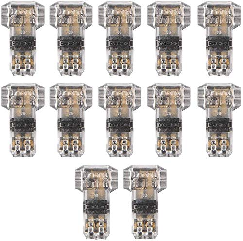 TANCUDER 12 PCS Conectores de Empalme Rápido en Forma T Conector Eléctrico para Conexión de Alambre 20-22AWG Conector de Alambre Aislado Conector Cable Eléctrico para Automóviles Luces y Audio