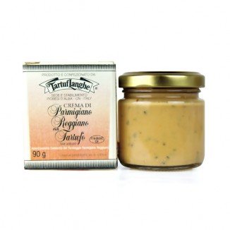 Tartuflanghe - CREMA de PARMIGIANO REGGIANO DOP con TRUFA - 12 Paquetes de 90g