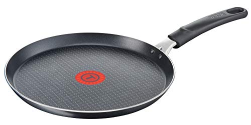 Tefal Elegance C3671002 - Sartén para crepes (25 cm, revestimiento antiadherente), color gris brillante