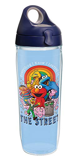 Tervis Sesame Street - Everything I Know Insulated Tumbler, 24oz Water Bottle, Clear - Tritan