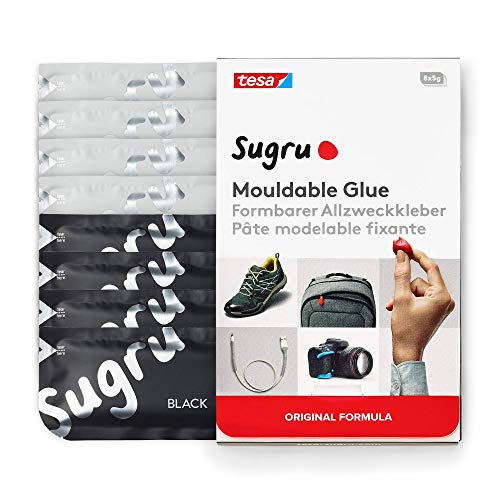 tesa® Sugru pegamento moldeable Fórmula Original - Negro y Blanco (8 paquetes)