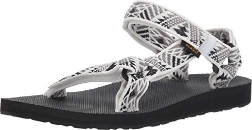 Teva W Original Universal, Sandalia para Mujer, Boomerang, Color Blanco y Gris, 40 EU