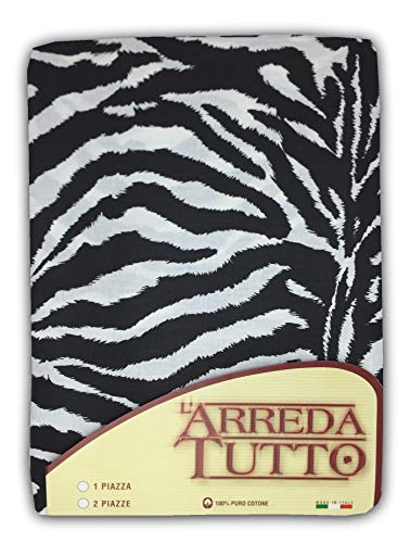 Tex family Tela decorativa cubretodo, gran foulard para cubrir la cama, el sofá, tejido cebrado – 2 plazas