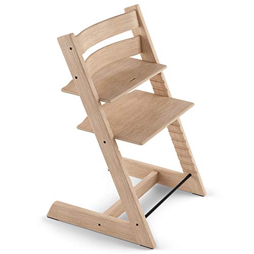 TRIPP TRAPP® Silla evolutiva de madera | Silla de altura regulable perfecta para bebés, niños y adultos | Tipo de madera: Roble | Colour: Roble Natural